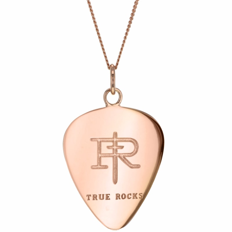 Thumbnail of Rose Gold-Plated Mini Plectrum Pendant image