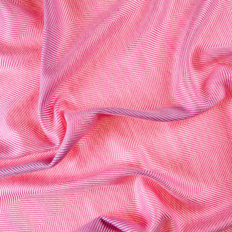 Thumbnail of Marquee Lipstick Pink Herringbone Cashmere & Silk Stole image