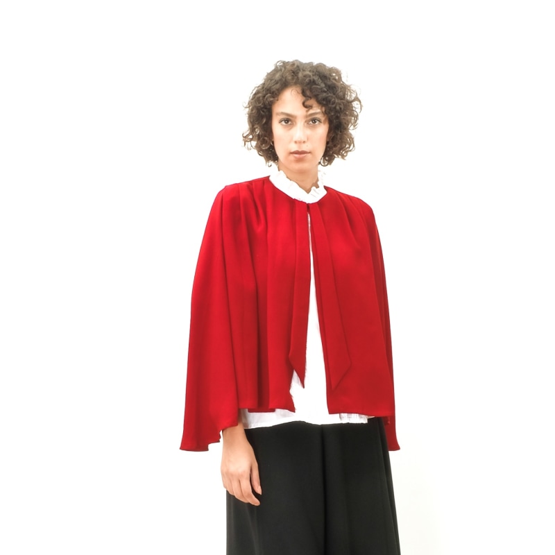 Thumbnail of Red Crepe Cape image