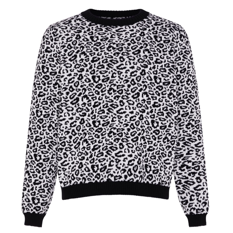 Thumbnail of Leopard Wool & Cashmere Knitted Jumper Men image