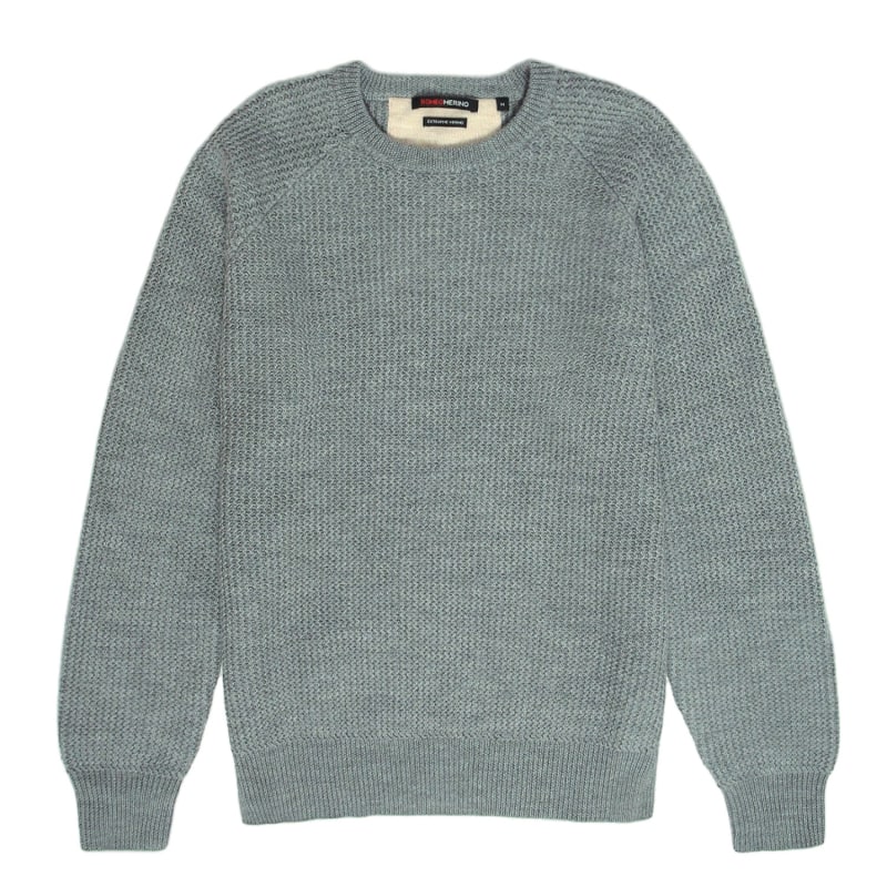 Wolk - Merino wool sweater for men in light grey (no pilling, no