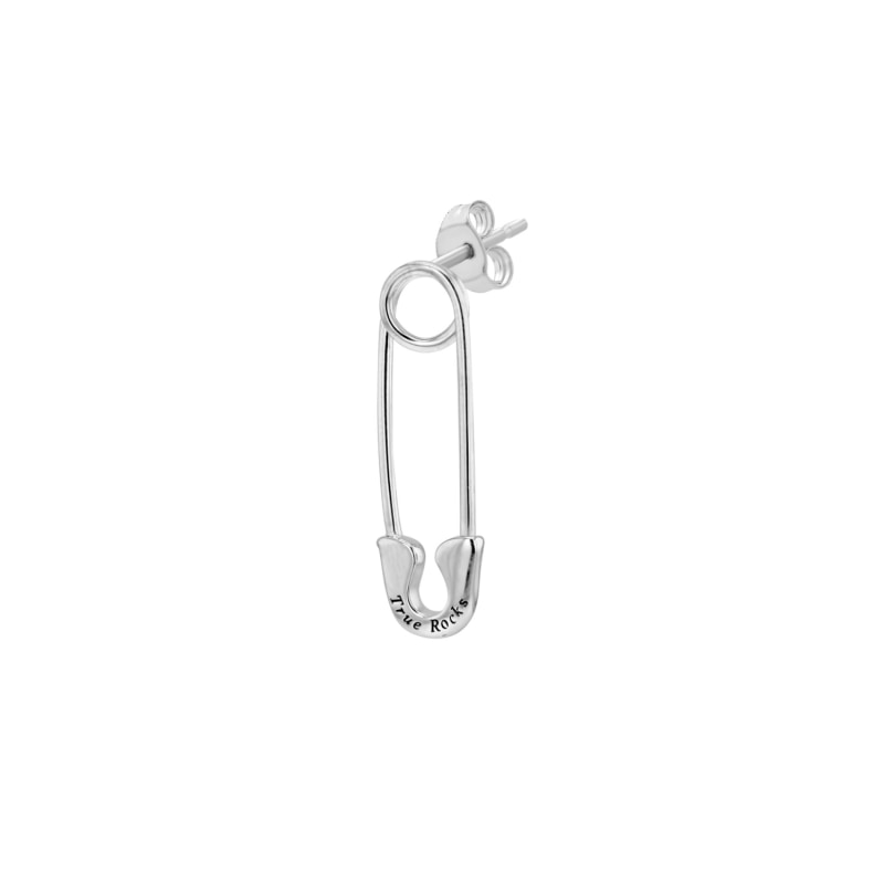 Thumbnail of Sterling Silver Safety Pin Stud Earring image