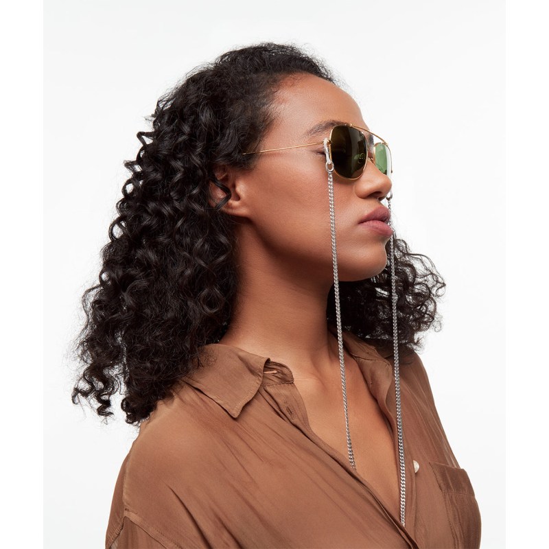 Baby Cuban Link Sunglass Chain Rose Gold ONI Fine Jewelry Wolf Badger