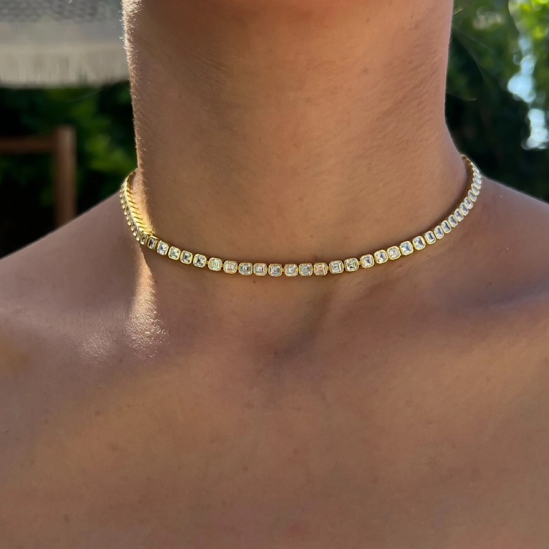 Thumbnail of Baguette Asscher Cut Diamond Choker image