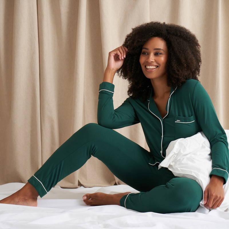 Trouser pyjama set top