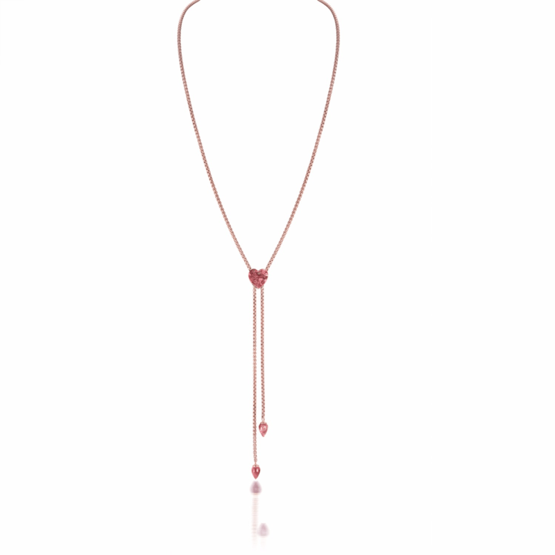 Thumbnail of Luv Me Pink Thulite Necklace image