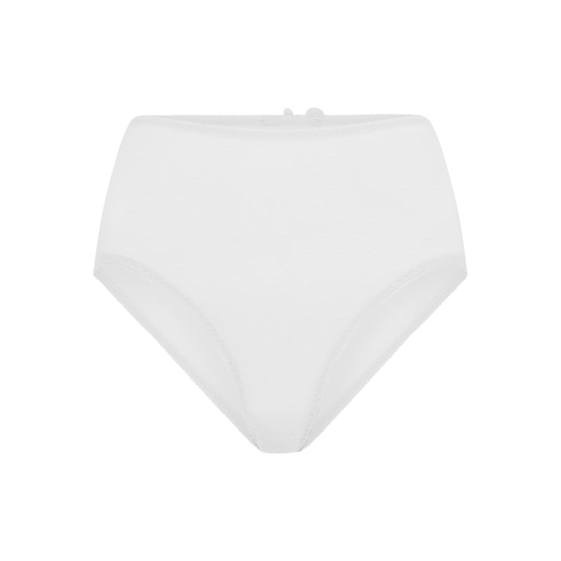 Thumbnail of Banksia Recycled-Tulle High-Rise Briefs - Glacier White image