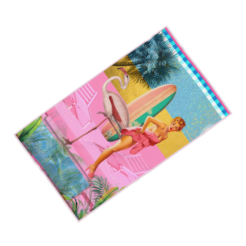 Barbie Beach Towel Myrtle Mary Wolf Badger