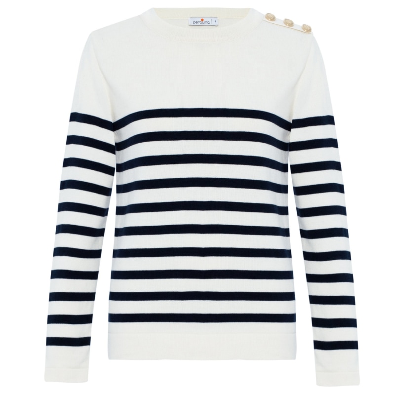 Navy bardot jumper discount