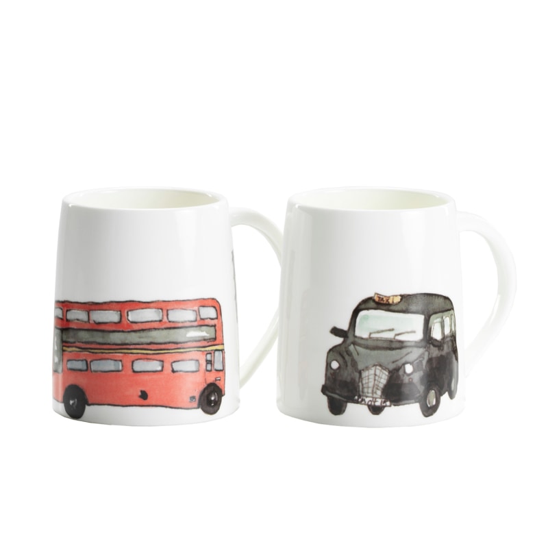 Thumbnail of London Bus & Hackney Cab Mug image