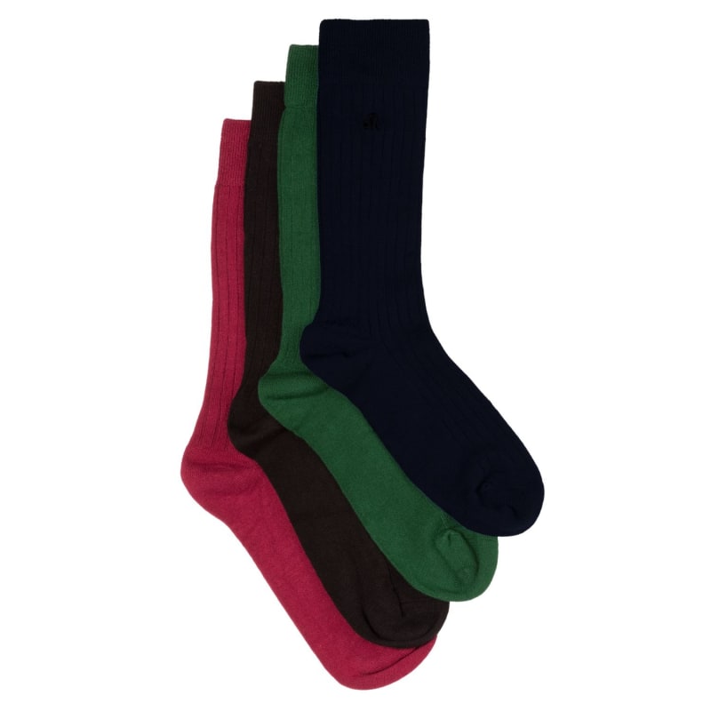 Thumbnail of Plain Comfort Cuff Bamboo Sock Bundle - Four Pairs image