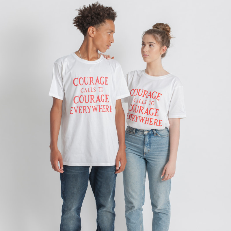 Thumbnail of Courage Calls T-Shirt Gillian Wearing image