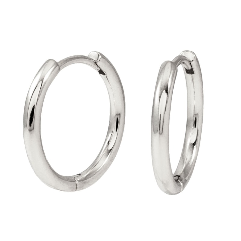 Thumbnail of Classic Hoops Silver Earrings image