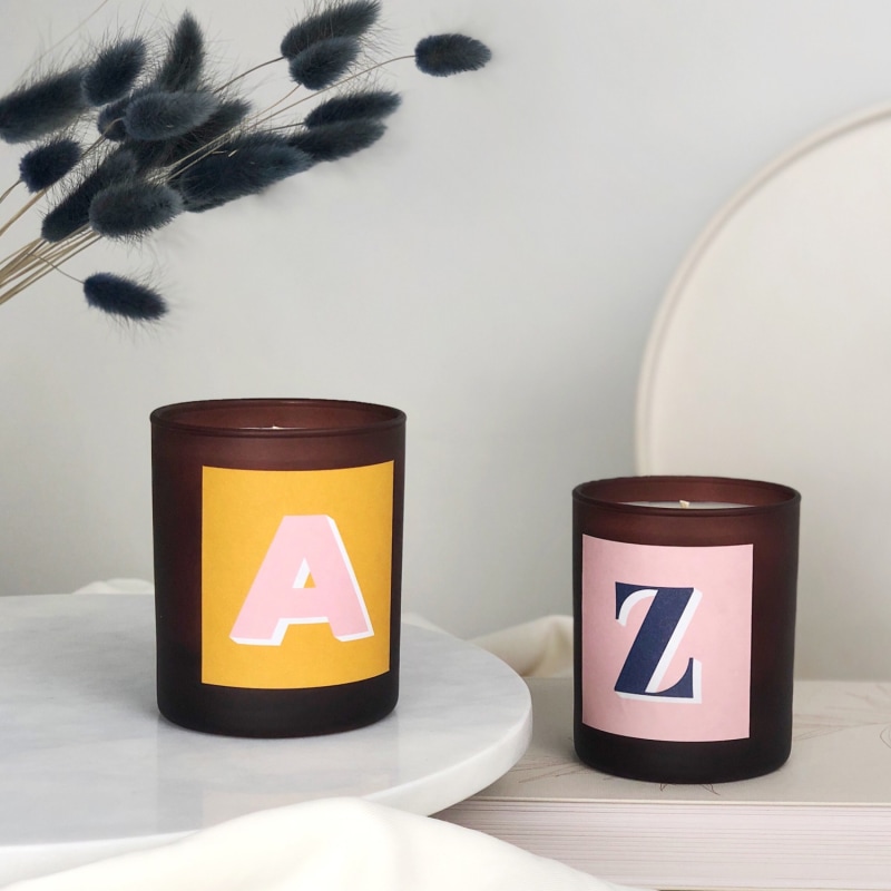 Thumbnail of Initial M Candle - Nom Refillable Large Alphabet Candle image