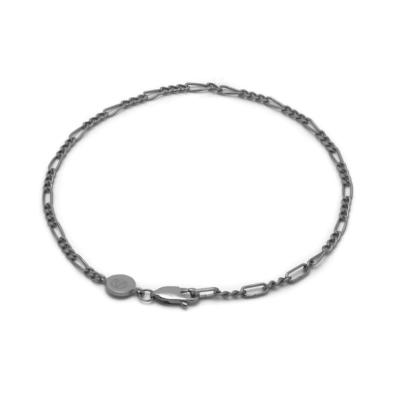 Thumbnail of Figaro Chain Bracelet In Gunmetal image