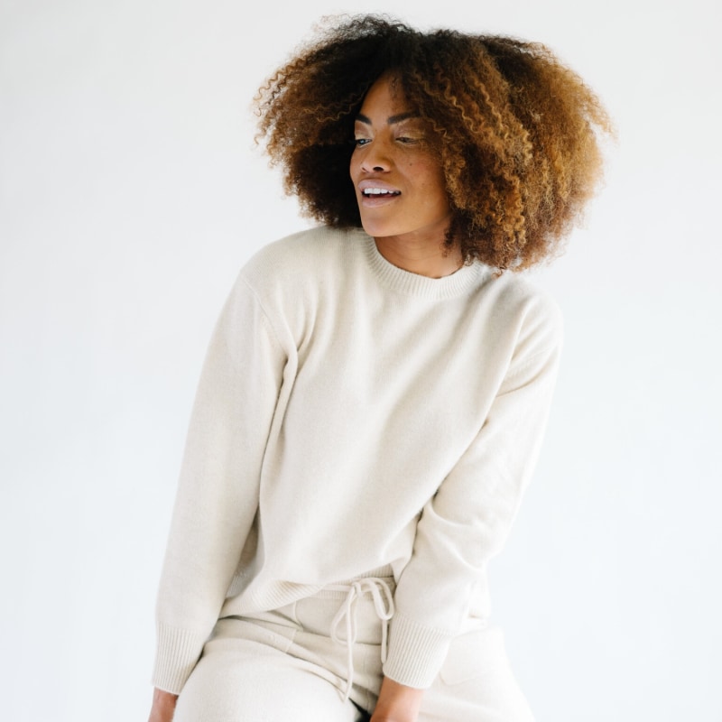 Thumbnail of Cashmere Crewneck Sweater - Ivory image