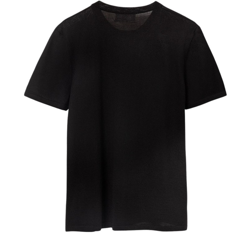 Thumbnail of The Cashmere&Silk T-Shirt — Midnight Black image