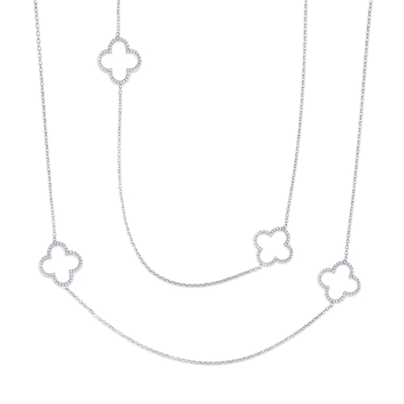 Open clover necklace store