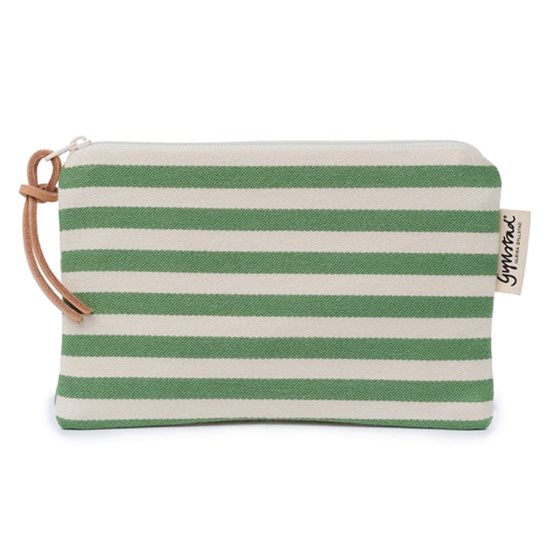 Thumbnail of Bea Stripe Limeleafgreen Makeup Purse S image