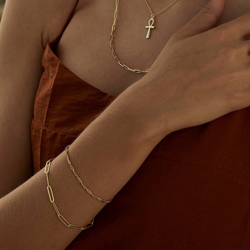 Sterling silver chain and bracelet set new arrivals