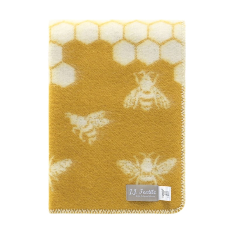 Thumbnail of Bee Small Wool Blanket image