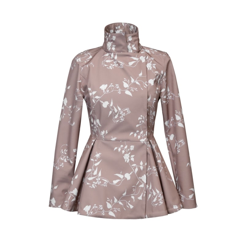 Thumbnail of Beige-Pink Shade Jacket With Detachable Hood: Rose Blush image