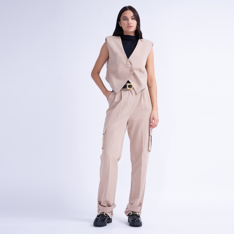 Black Cargo Trousers, BLUZAT