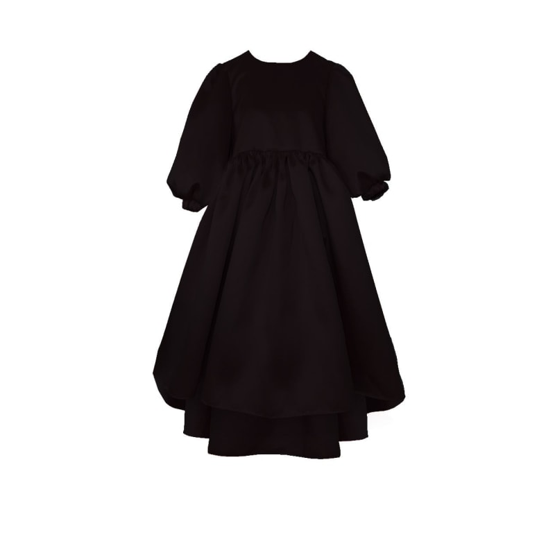 Thumbnail of Beijinho - Puff Sleeves Black Dress image