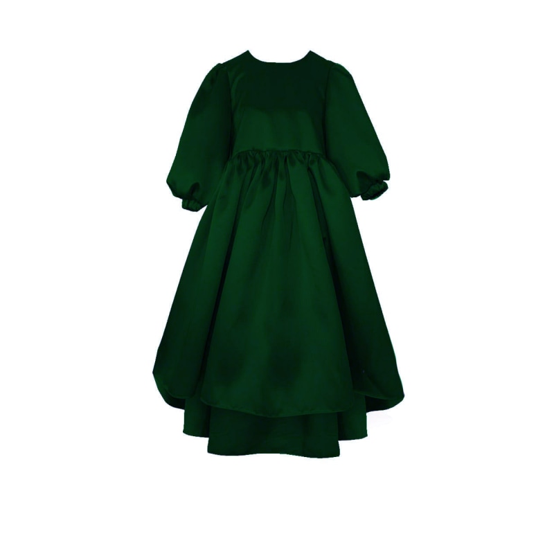 Thumbnail of Beijinho - Puff Sleeves Green Dress image