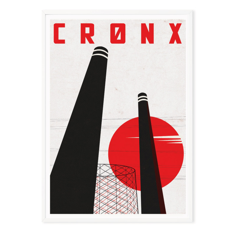 Thumbnail of Cronx Croydon Illustrated Art Print Of London image