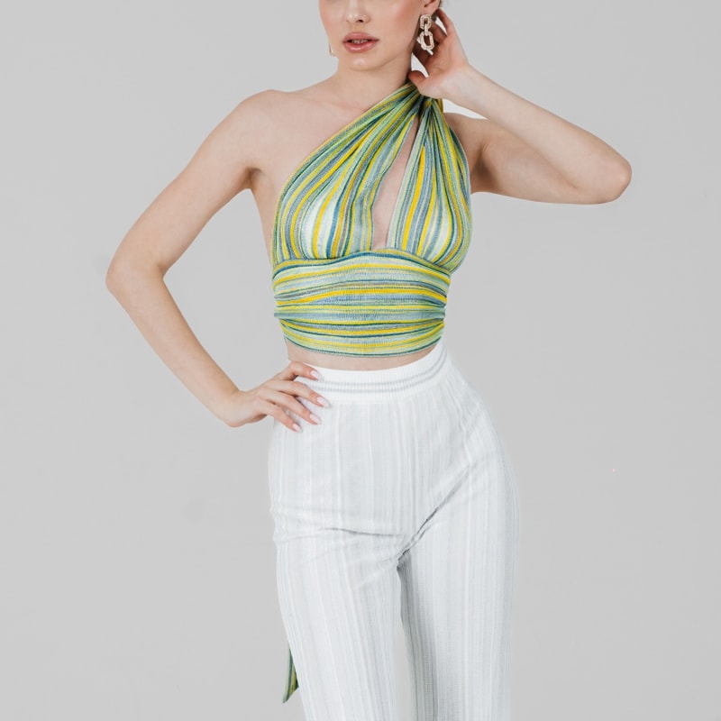 Thumbnail of Bella Halter Top - Apple Green image