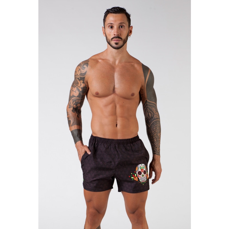 Mens skull swim shorts hot sale