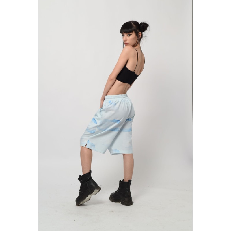 Lyric Nautical Blue Bermuda Shorts V2