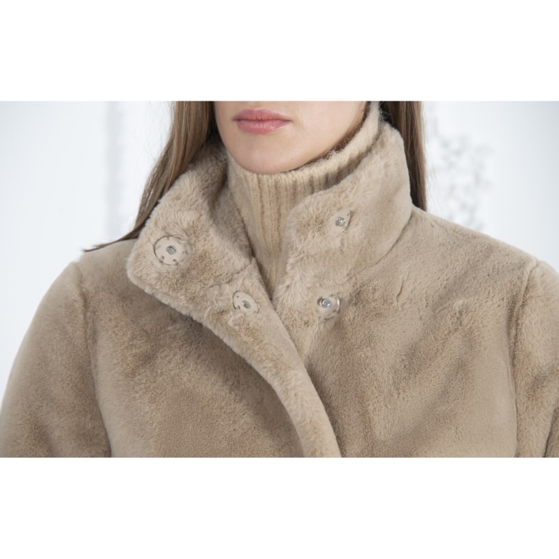 Thumbnail of Bette Lighterweight Faux Fur Coat Camel image