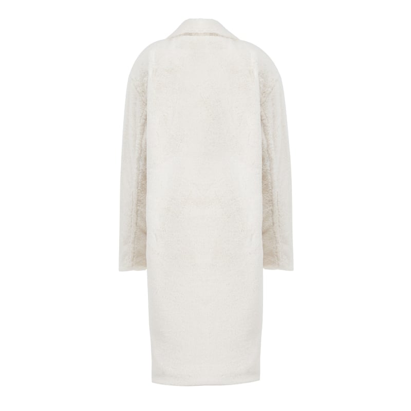 Faux Fur Spica Coat Loveist Store Wolf Badger