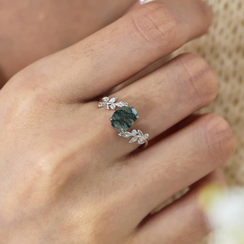 Solid agate ring discount