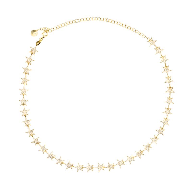 Thumbnail of Star Strand Choker Necklace Gold image