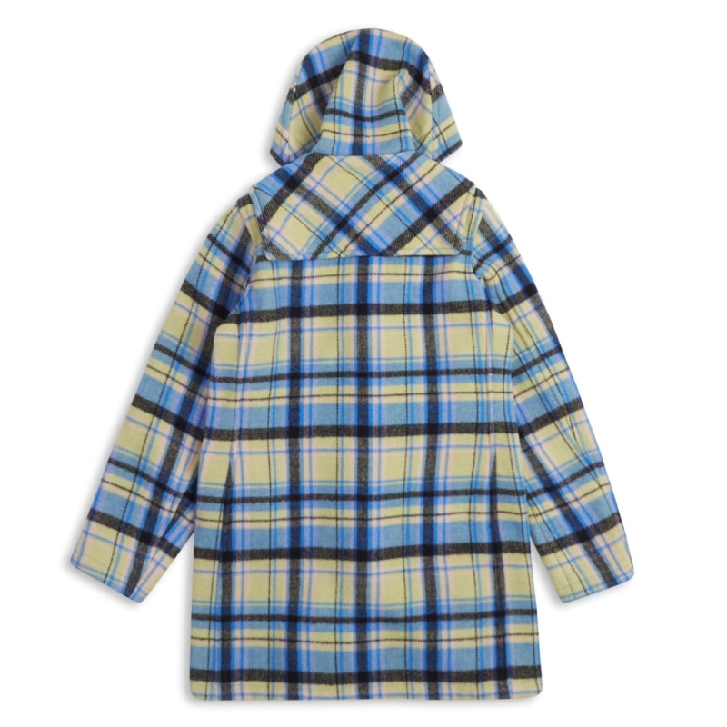 Thumbnail of Women's Water Repellent Duffle Coat - Blue Tartan image