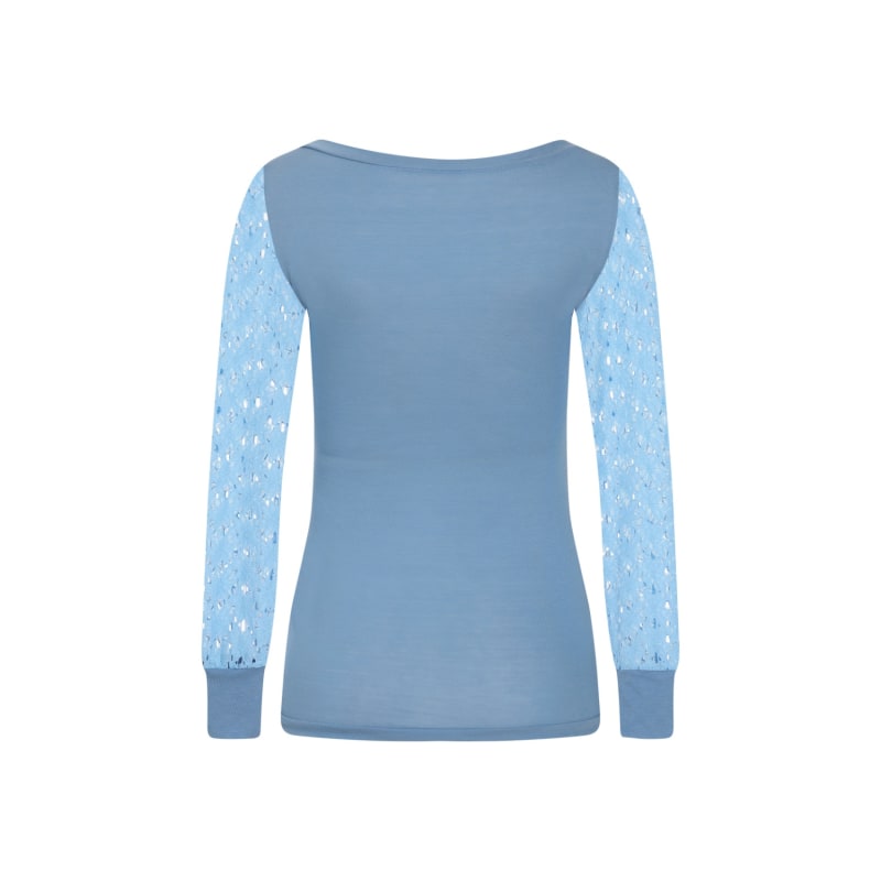 Thumbnail of Blue Lace Sleeve Top image