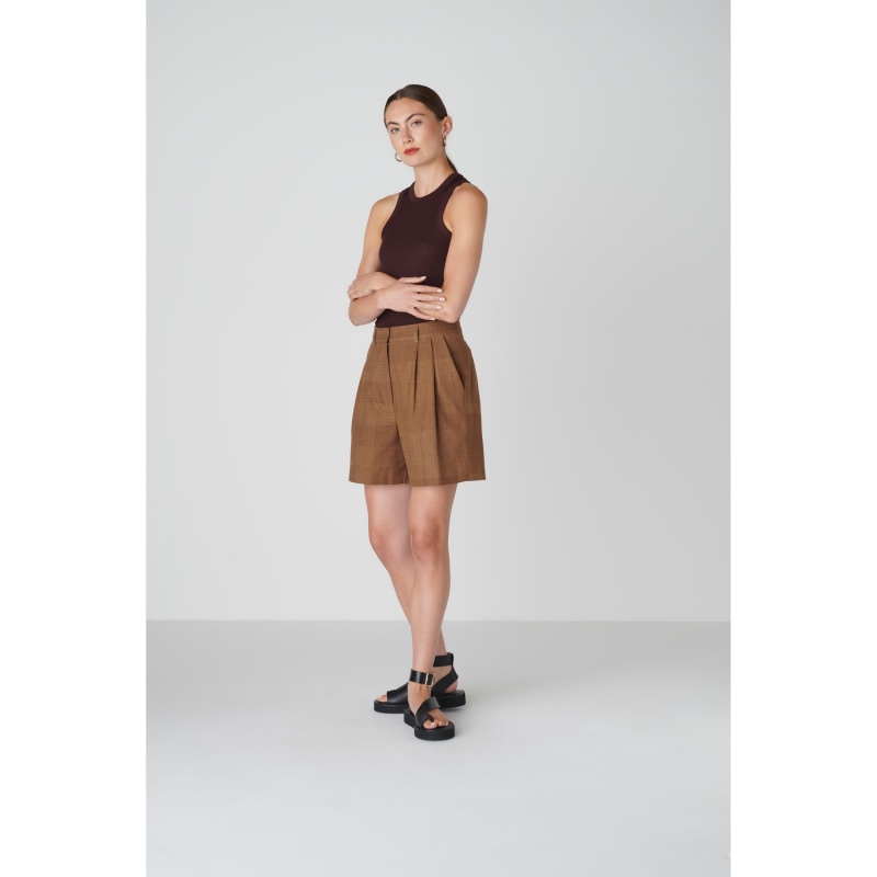 Thumbnail of BièL Shorts In Cappuccino Brown image