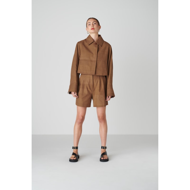 Thumbnail of BièL Shorts In Cappuccino Brown image