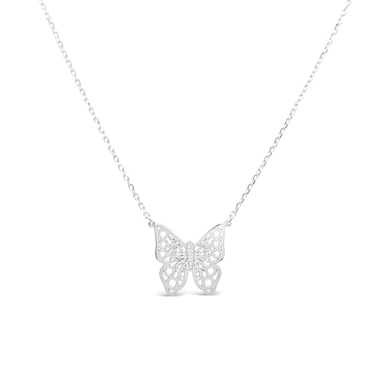 Thumbnail of Big Filigree Butterfly Necklace image