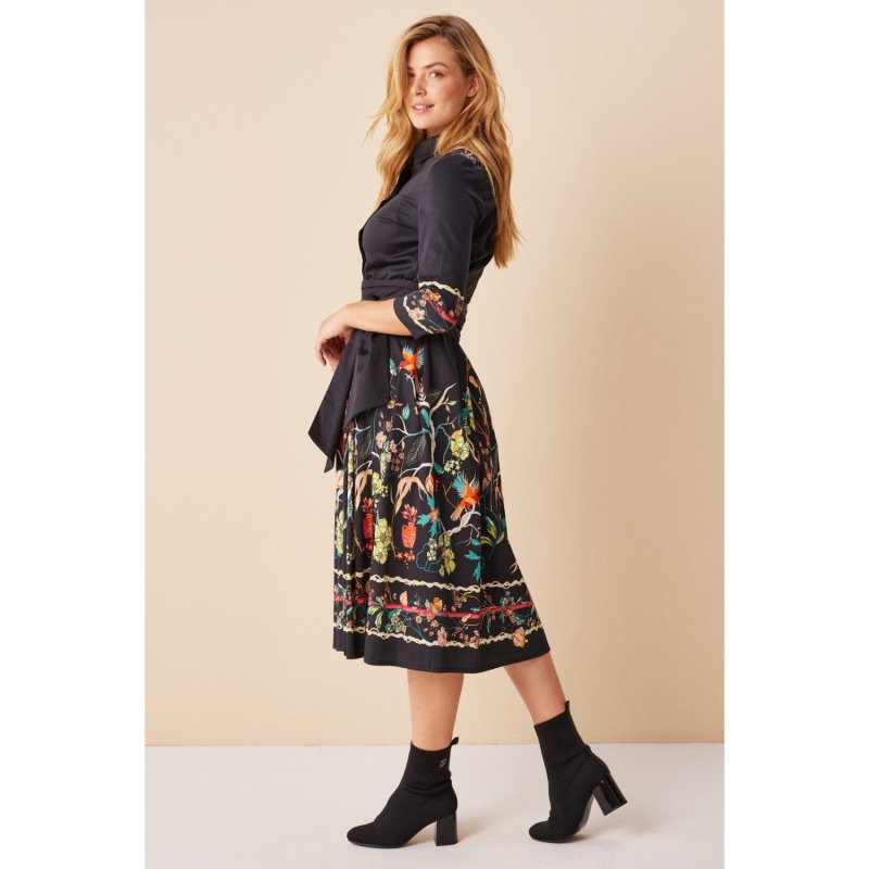 Thumbnail of Birds And Floral Print Shirtdress image