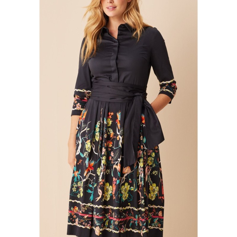 Thumbnail of Birds And Floral Print Shirtdress image