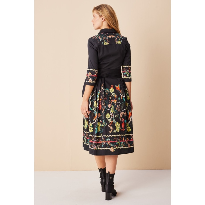 Thumbnail of Birds And Floral Print Shirtdress image