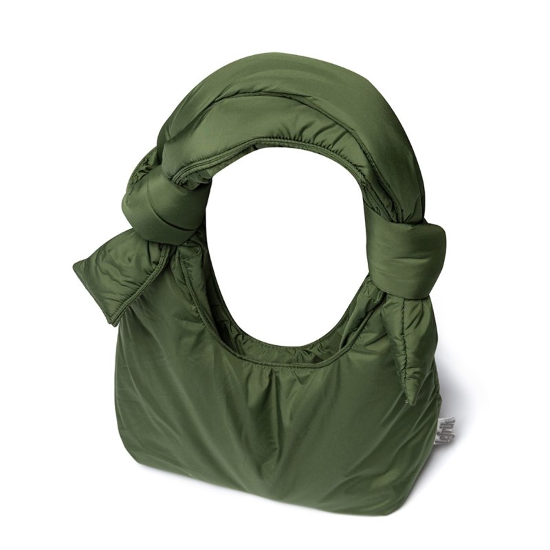 Thumbnail of Biwa Mini Puffy Shoulder Bag Green Bloom image