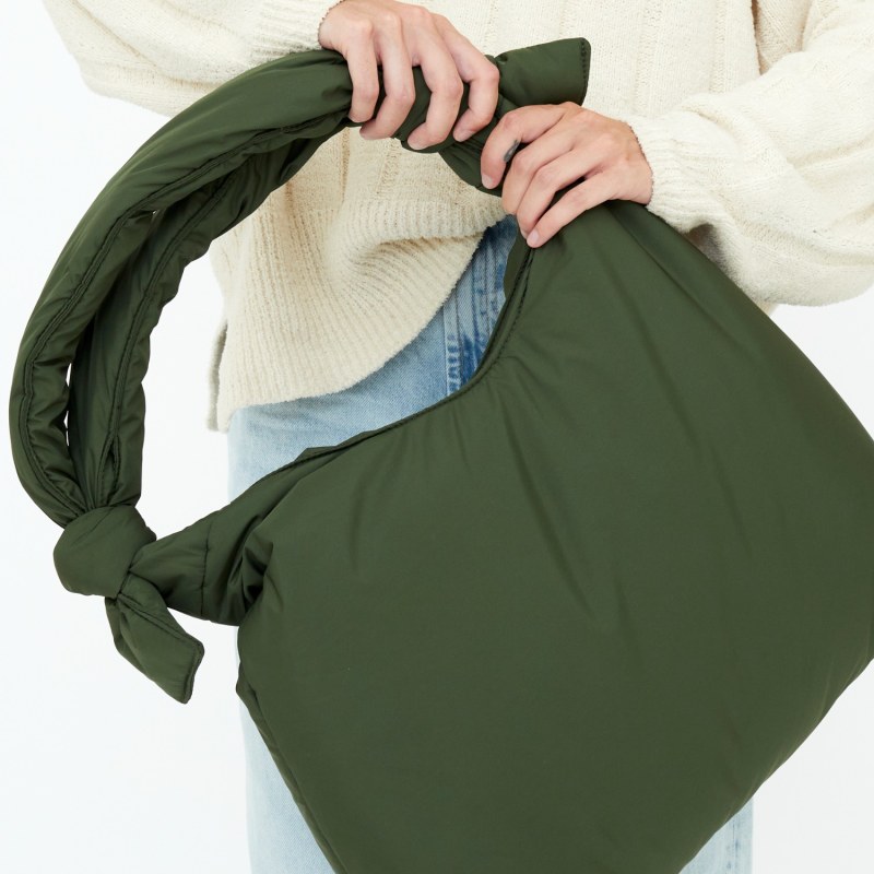 Thumbnail of Biwa Puffy Shoulder Bag Green Bloom image