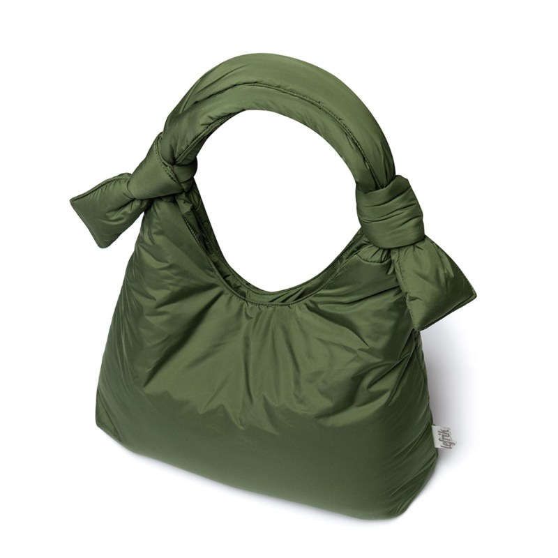 Thumbnail of Biwa Puffy Shoulder Bag Green Bloom image