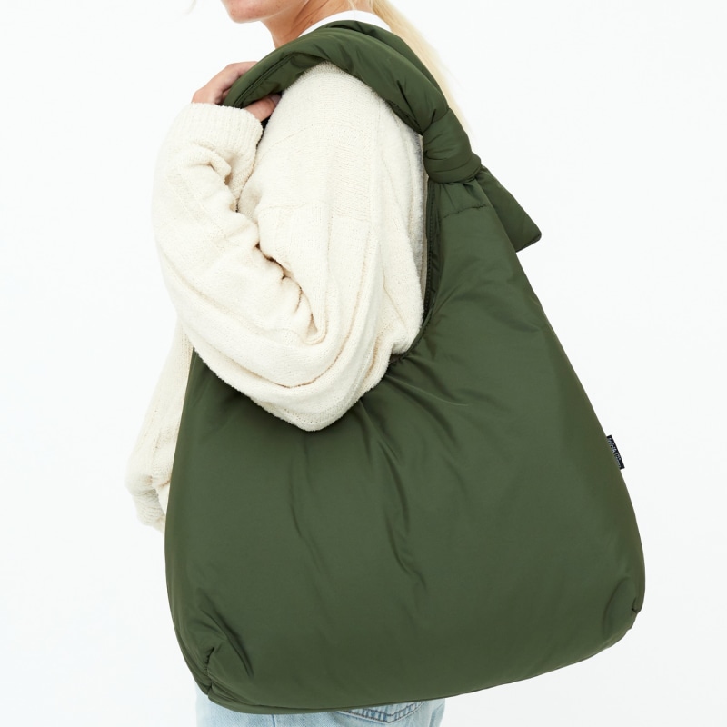 Thumbnail of Biwa Puffy Shoulder Bag Green Bloom image