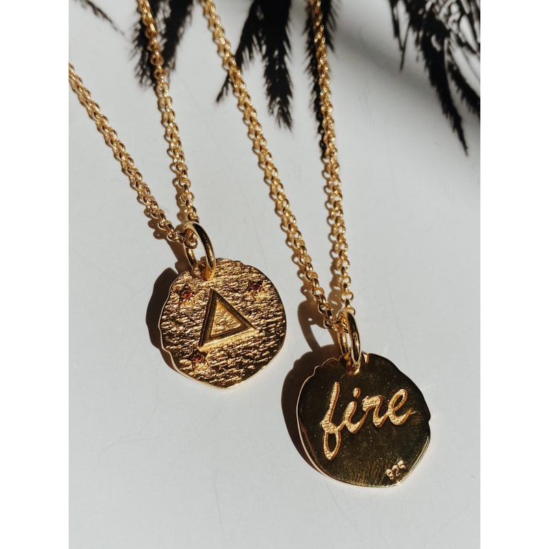 Thumbnail of Fire Element Necklace Gold Vermeil image